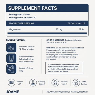 Molecular Hydrogen Tablets (12PPM Verified)